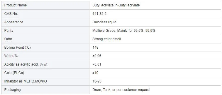 Good Quality Superior Grade Product Butyl Acrylate Monomer Acrylic Acid Esters 2-Hydroxypropyl Methacrylate Hpma